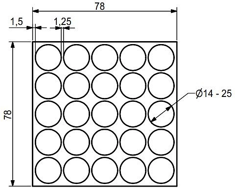 Заглушка самоприлипающая к конфирматам кашемир серый (14063) AKS (лист-25шт.) - фото 2