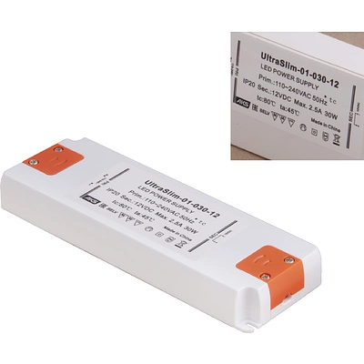 Блок питания UltraSlim 50W/12V, тонкий, AKS - фото 4