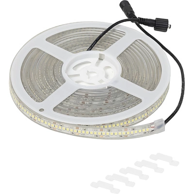 Лента светодиодная термостойкая, подводная - 14,4W/m, 24V, 13мм, 2835, 240 д/м, IP68, холодный белый (6000К), 5м, AKS - фото 1