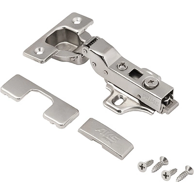 Петля полунакладная с доводчиком 45мм h0 clip-on AKS PRIME (саморезы, заглушки) - фото 3