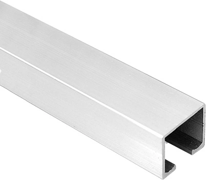 Профиль алюминиевый STANDART, STANFOLD, SLIDE, PORTA GLASS направляющая верхн. L-6000 мм АЛЮТЕХ K-075 - фото 1