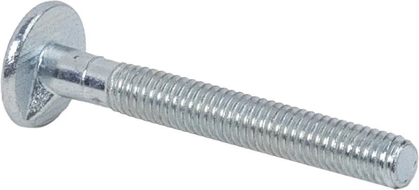 Болт с полукруглой головкой М6*45 с усом, неполн. резьба, цинк (уп/10 кг/ ~926 шт) AKS - фото 3