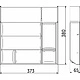 Вкладыш 40/400 шуфлядный металлический Organizer нержавеющая сталь (373*380*65) AKS - фото 2