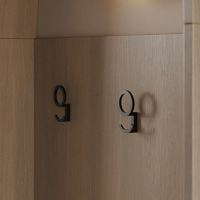 Крючок меб. трехрожковый мет. RONDO черный матовый AKS - фото 8