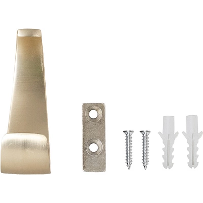 Крючок меб. однорожковый мет. MYHITO брашированное золото AKS - фото 6