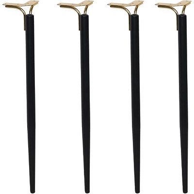 Опора меб. DIANA h725, черный матовый/золото (1 упак. = 4 шт.) AKS - фото 3