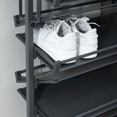 Обувная система поворотная 800 BRUNO h1927-2177 (12 полок), графит PRIME by AKS - фото 5