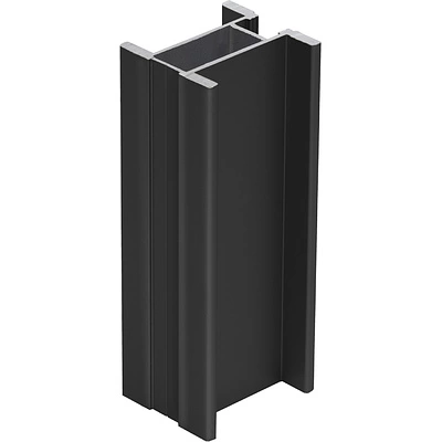Профиль алюминиевый SENATOR черный глянец вертик. Н-образный АЛЮТЕХ (L-5300) (011.RAL9005) - фото 1