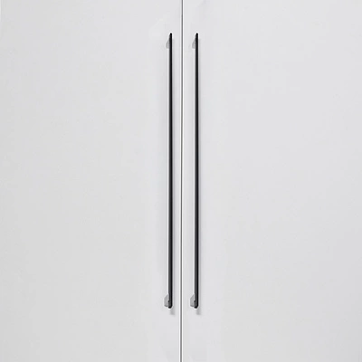 Ручка меб. скоба алюм. MOONLIGHT 944/1000 черный матовый+матовый хром, AKS - фото 5