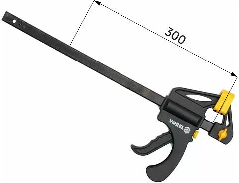 Струбцина быстрозажимная 300мм VOREL - фото 2