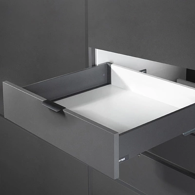 Система ящиков Slimbox Evolution L-450 H=84 с доводчиком ДСП16мм графит - фото 6