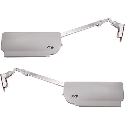 Подъемный механизм верхний A с доводчиком и фиксацией в любом положении на две двери AKS PLUS TITAN серый - фото 4