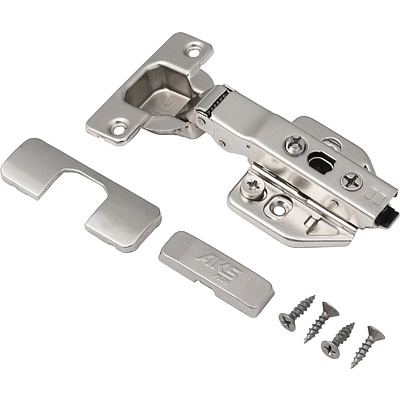 Петля накладная с доводчиком 48мм h3 clip-on AKS PLUS 3D (саморезы, заглушки) - фото 3