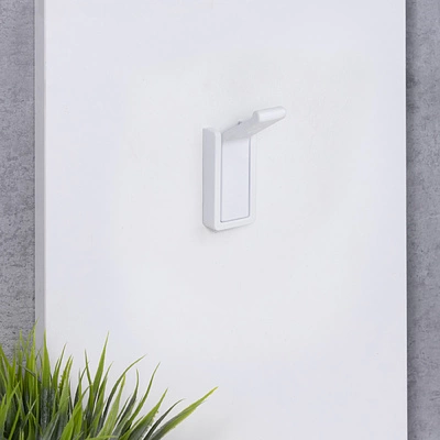 Крючок меб. однорожковый мет. KLICK белый AKS - фото 7