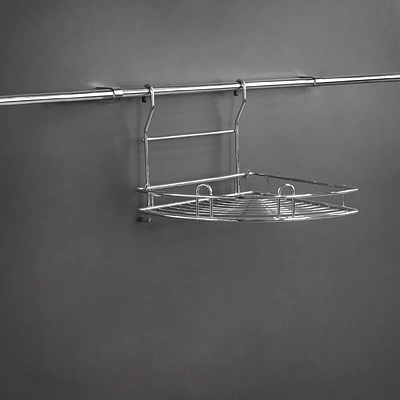 Корзина на трубу d16 угловая одинарная большая CWJ201 хром AKS - фото 4