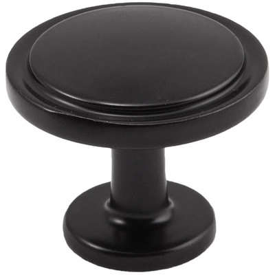 Ручка меб. кнопка мет. NEO черный матовый AKS - фото 1