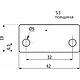 Пластина крепежная PPU1 42*19 РП - фото 2