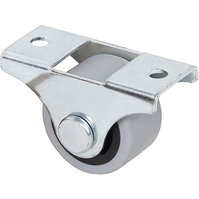 Ролик меб. с рез.ободом d25 h28 прямоходящий серый AKS - фото 3