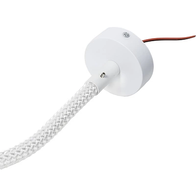 Заглушки (крепления) к светодиодной веревке, d20, тип 2 (1 компл = 2шт.), белый, AKS - фото 4