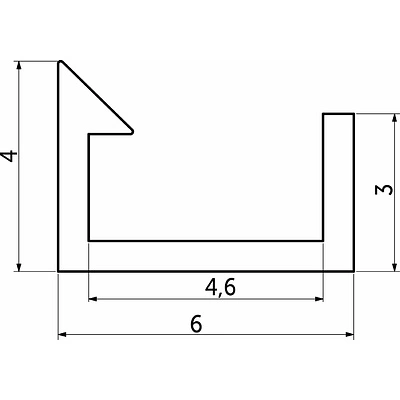 Уплотнитель силиконовый для рамочных фасадов Z-4 - фото 2
