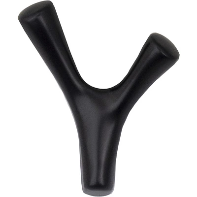 Крючок меб. двухрожковый мет. OMEGA черный матовый AKS - фото 4