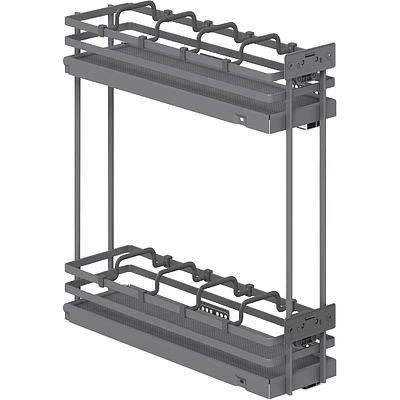 Выдвижная корзина-карго 200 FOCUS крепл.боковое/правое, графит PRIME by AKS - фото 1