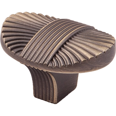 Ручка меб. кнопка мет. MAGIA матовая античная латунь AKS - фото 1