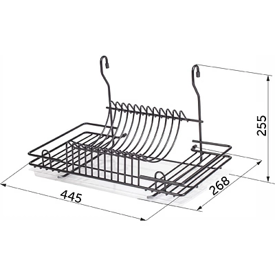 Корзина на трубу d16 сушка CWJ128B черный AKS - фото 2