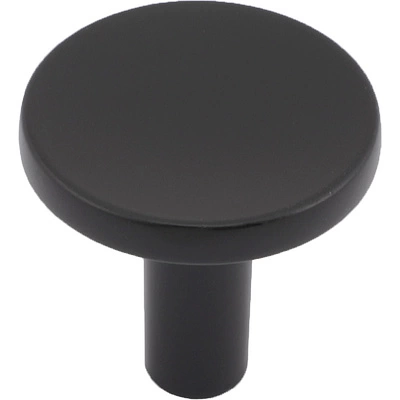 Ручка меб. кнопка мет. PUNTO черный матовый, AKS - фото 1