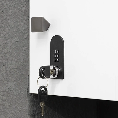 Замок для распашной двери кодовый 602 AKS с ключом - фото 3