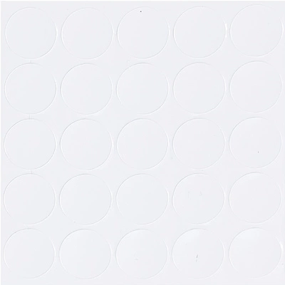 Заглушка самоприлипающая к эксцентрику белый (20320) AKS (лист-28шт.) - фото 1