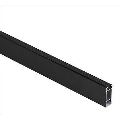 Штанга гардеробная прямоуг. FAME LUMI L-1000 с демпфером, черный браш AKS - фото 1