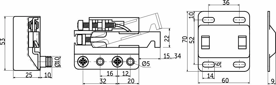 Навес регулируемый левый+правый+планки+белые заглушки VOLAT MINI, AKS - фото 2