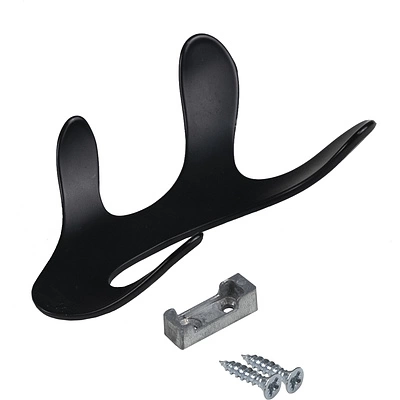 Крючок меб. четырехрожковый мет. KORAL черный матовый AKS - фото 4