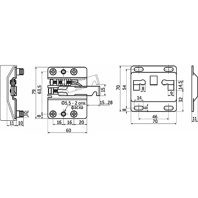 Навес регулируемый левый+правый+планка+белые заглушки VOLAT PRIME by AKS - фото 2