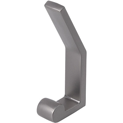 Крючок меб. двухрожковый мет. PEROLA графит AKS - фото 1