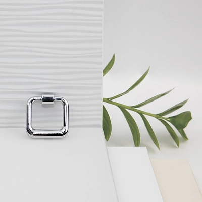 Ручка меб. кнопка мет. BUTTON хром AKS - фото 4