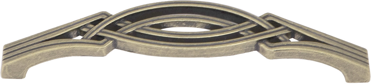 Ручка меб. скоба мет. PALAZZO 128 античная латунь, AKS - фото 3