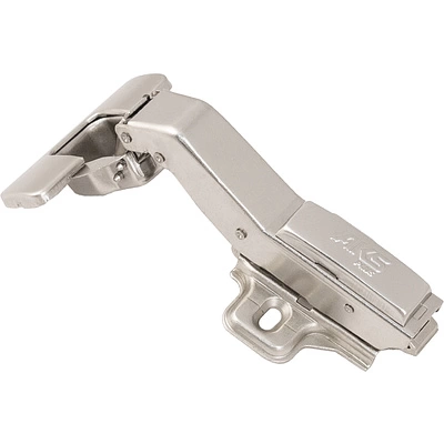 Петля угловая 45° с доводчиком 45мм h0 clip-on AKS PLUS (саморезы, заглушки) - фото 1