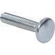 Болт с полукруглой головкой М6*30 с усом, полн. резьба, цинк (1кг=136шт) - фото 1