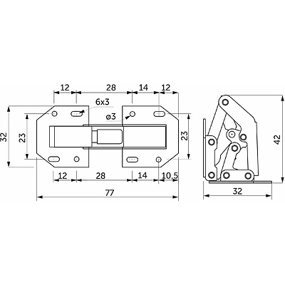 Петля поршневая малая AKS - фото 2