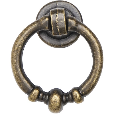 Ручка меб. кнопка мет. CIRCLE античная латунь, AKS - фото 3