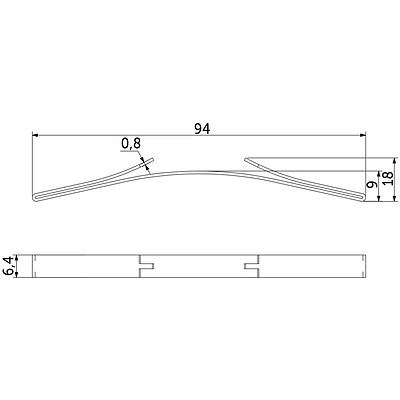 Стопор металлический усы SENATOR AKS для классической и узкой сис-мы - фото 2