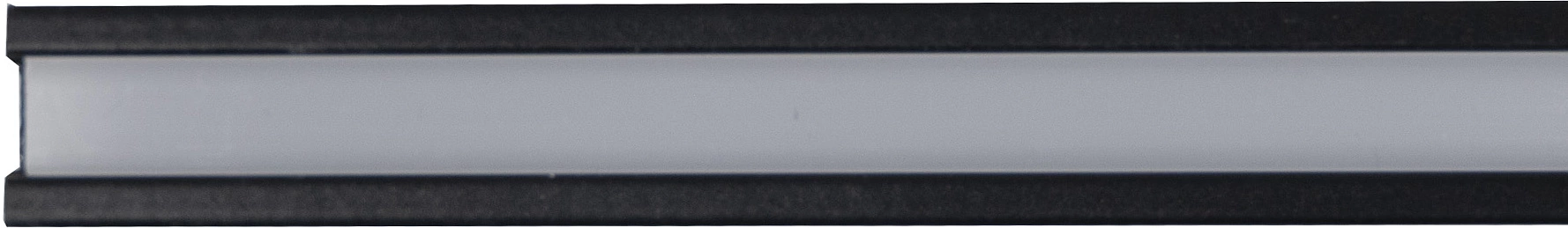 Профиль алюминиевый врезной NAVI-0806A с экраном, узкий, цвет черный, 2м, AKS - фото 4