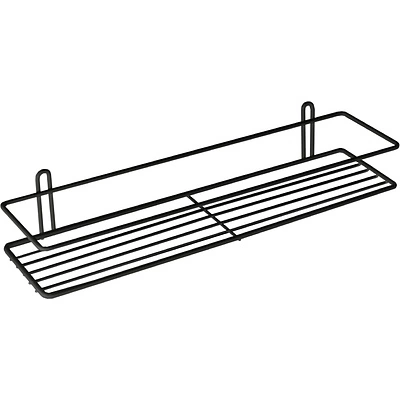 Полка подвесная прямая 1-ярусная 400*110*72, черный РФ - фото 1