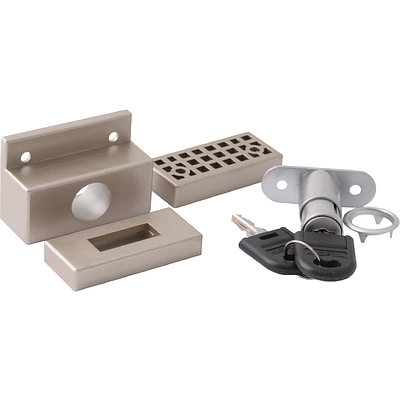 Замок для раздвижных 2-х дверей SENATOR механический шампань PL - фото 1