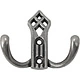 Крючок меб. двухрожковый мет. PALAZZO античное серебро AKS - фото 3