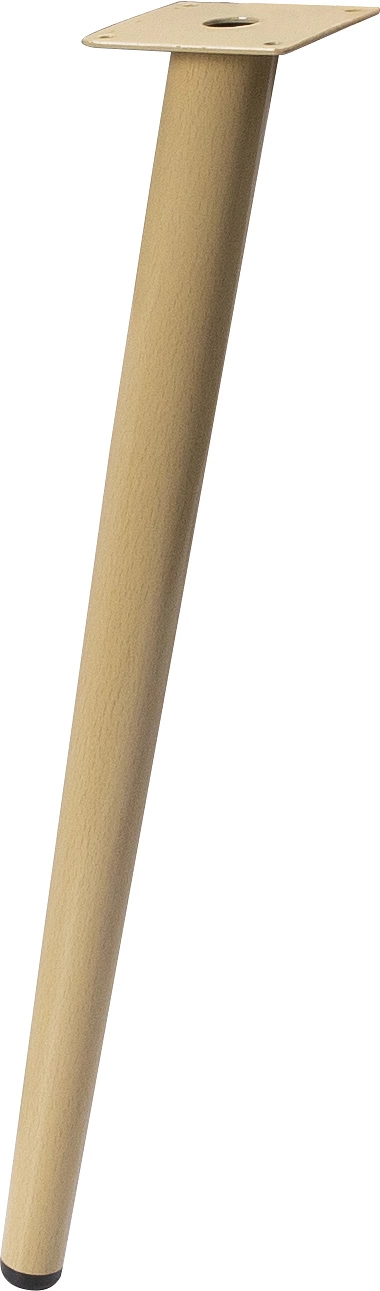 Опора меб. конусная h710 наклонная, структура дерево AKS - фото 1