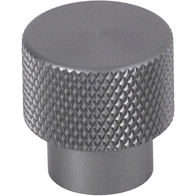 Ручка меб. кнопка мет. FLUID графит, AKS - фото 3