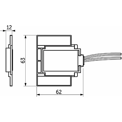 Сенсорный выключатель за зеркало с диммированием MTS-A03, 60W, AKS - фото 2
